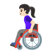 woman in manual wheelchair, light skin tone